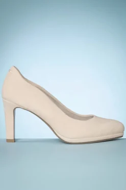 Tamaris Grazia Suede Pumps In Havermelkbeige>Vrouwen Pumps