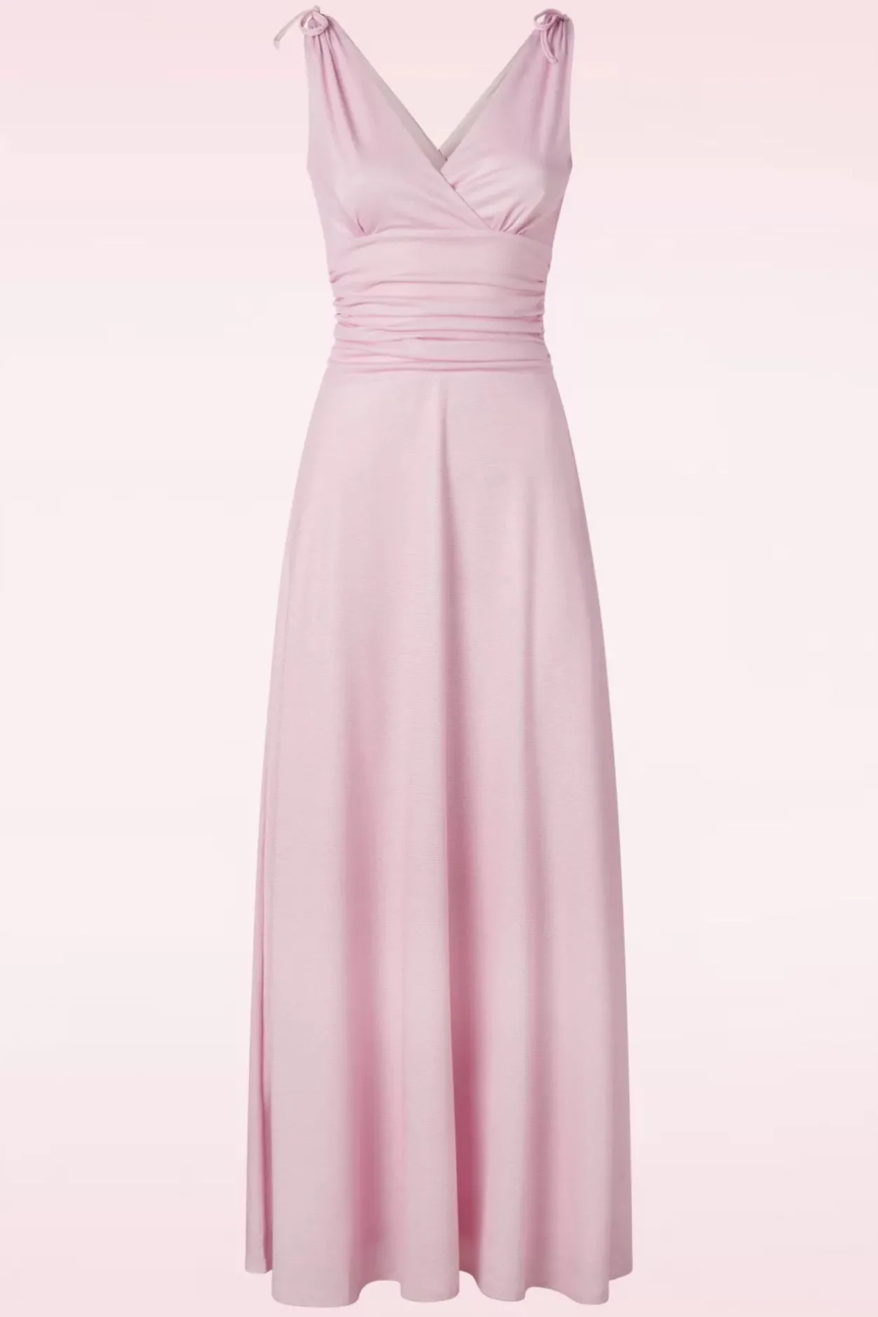 Vintage Chic for Topvintage Grecian Glitter Maxi Jurk In Rose Shadow>Vrouwen Plus Size Jurken