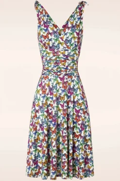 Vintage Chic for Topvintage Grecian Vlinder Jurk In Multi>Vrouwen Plus Size Jurken