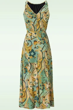 King Louie Hazel Jurk Frenzy In Dusty Turquoise><noscript><img width=