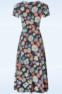 Seasalt Helena Midi Jurk In Flowering Blooms Maritime>Vrouwen Plus Size Jurken