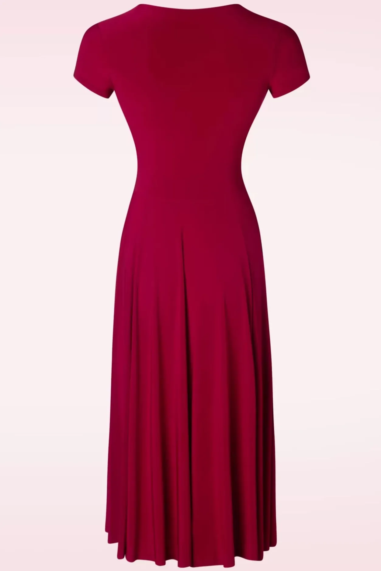 Vintage Chic for Topvintage Isabella Swing Jurk In Rood>Vrouwen Plus Size Jurken