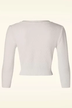 Mak Sweater Jennie Vest In Ivoor>Vrouwen Vestjes