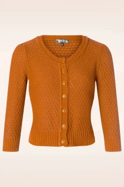 Mak Sweater Jennie Vest In Licht Oranje>Vrouwen Vestjes
