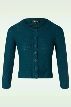 Mak Sweater Jennie Vest In Petrol Blauw>Vrouwen Vestjes