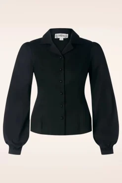 Collectif Clothing Jerry Blouse In Zwart>Vrouwen Blouses