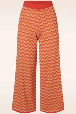 WNT Collection Jessie Waves Broek In Oranje>Vrouwen Broeken