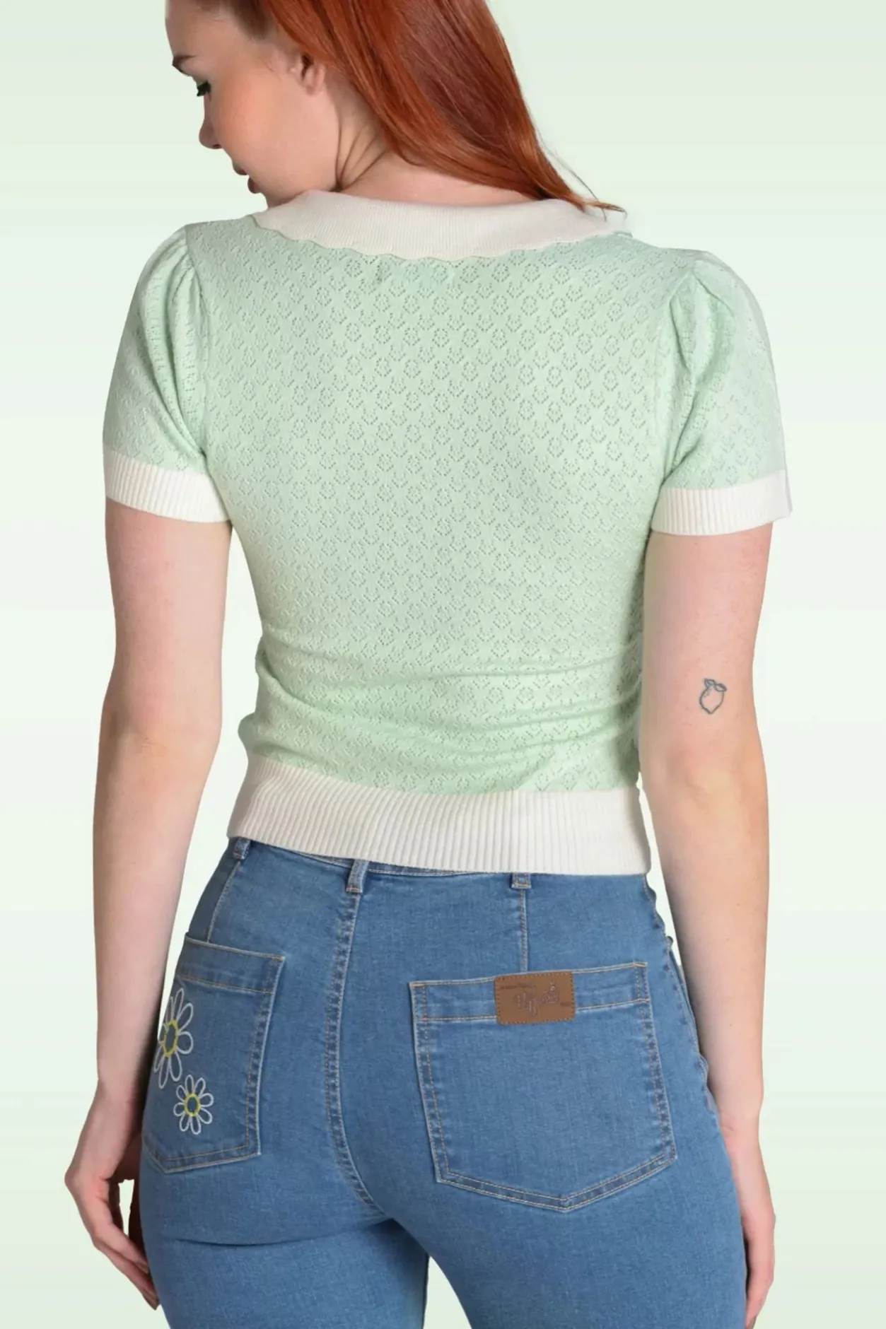 Bunny Joanie Top In Mint>Vrouwen Truitjes