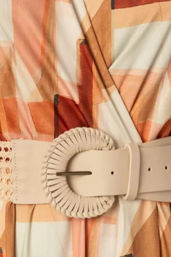 K-Design Josie Crossover Maxi Jurk In Perzik><noscript><img width=