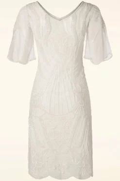 GatsbyLady Kate Flapper-Jurk In Ivoor>Vrouwen A Lijn Jurken