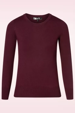 Mak Sweater Kelly Trui In Bordeauxrood>Vrouwen Truitjes