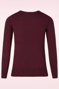 Mak Sweater Kelly Trui In Bordeauxrood>Vrouwen Truitjes