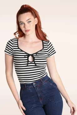 Bunny Kit Top In Zwart>Vrouwen T-Shirts