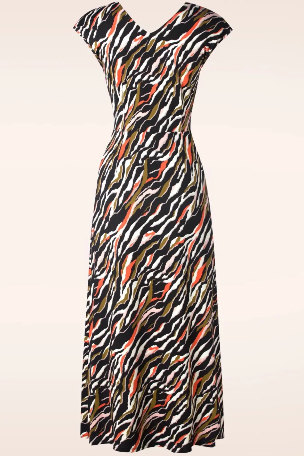 K-Design Kyra Geknoopte Maxi Jurk In Zwart>Vrouwen Plus Size Jurken