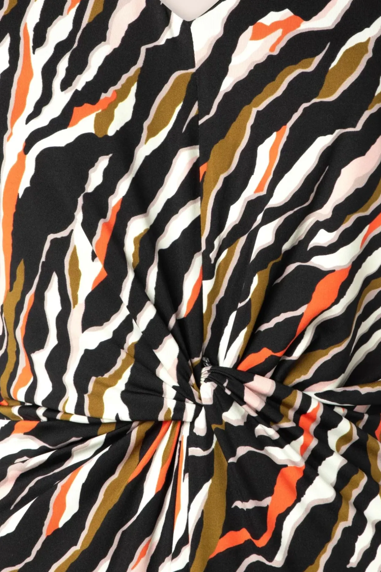 K-Design Kyra Geknoopte Maxi Jurk In Zwart>Vrouwen Plus Size Jurken