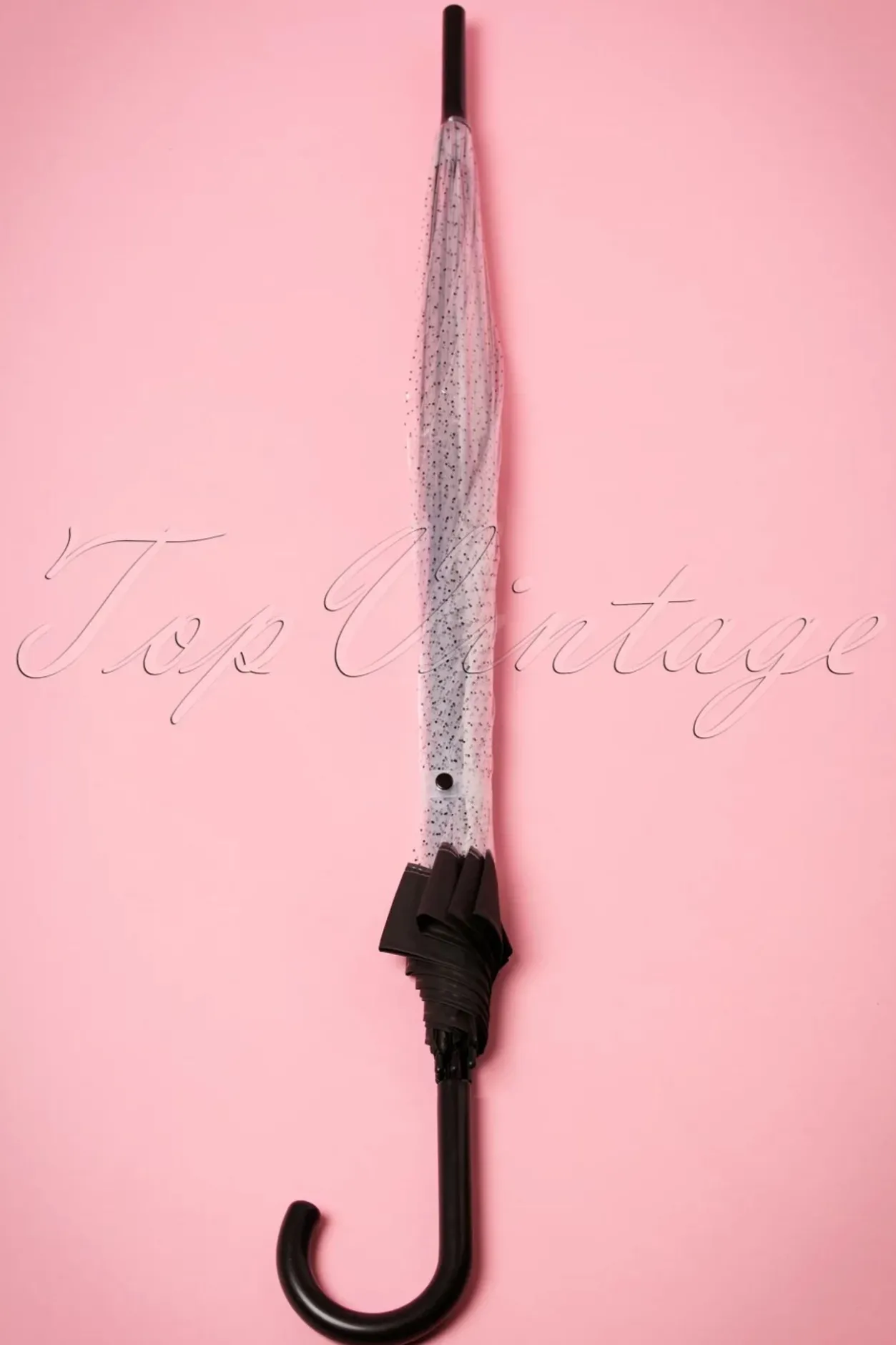 So Rainy Lady Dot Transparante Koepelparaplu In Zwart>Vrouwen Paraplu's