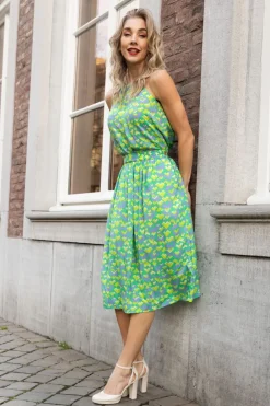 King Louie Layla Cocktail Rok In Macaw Groen>Vrouwen Rokken