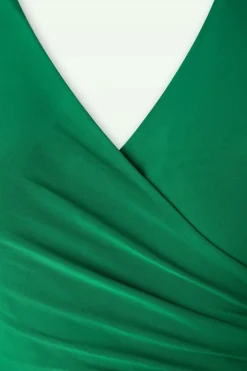 Vintage Chic for Topvintage Layla Gekruiste Jurk In Groen><noscript><img width=