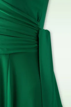 Vintage Chic for Topvintage Layla Gekruiste Jurk In Groen><noscript><img width=