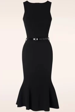 Vintage Chic for Topvintage Lexi Pencil Jurk In Zwart>Vrouwen Plus Size Jurken