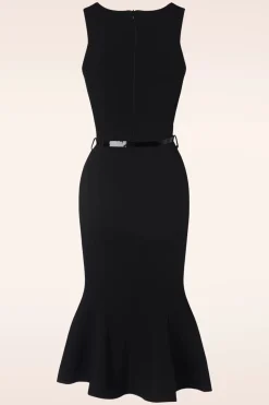 Vintage Chic for Topvintage Lexi Pencil Jurk In Zwart>Vrouwen Plus Size Jurken