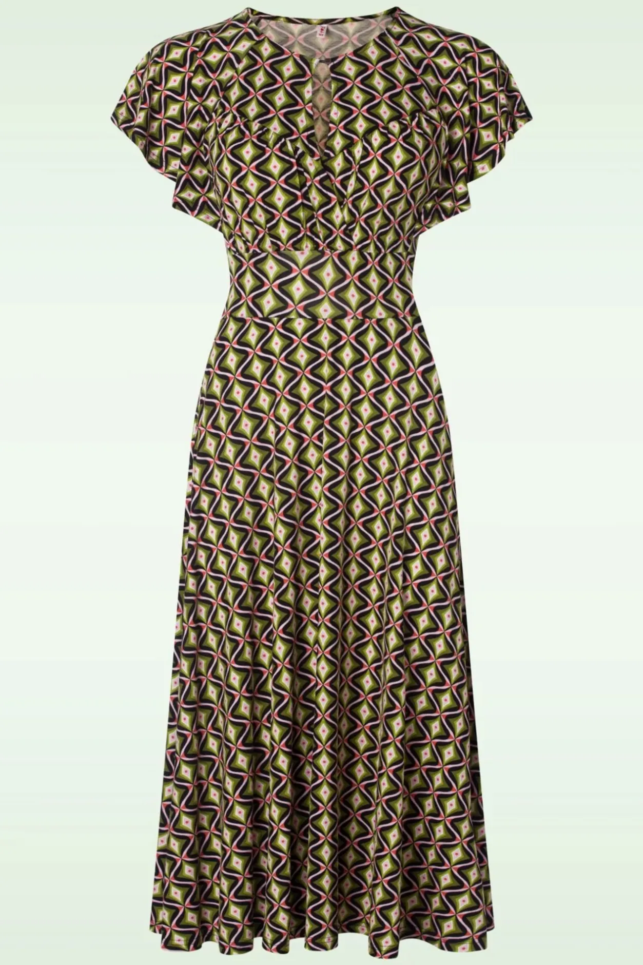 Blutsgeschwister Lightest Wings Jurk In Pineapple Shell>Vrouwen Midi Jurken