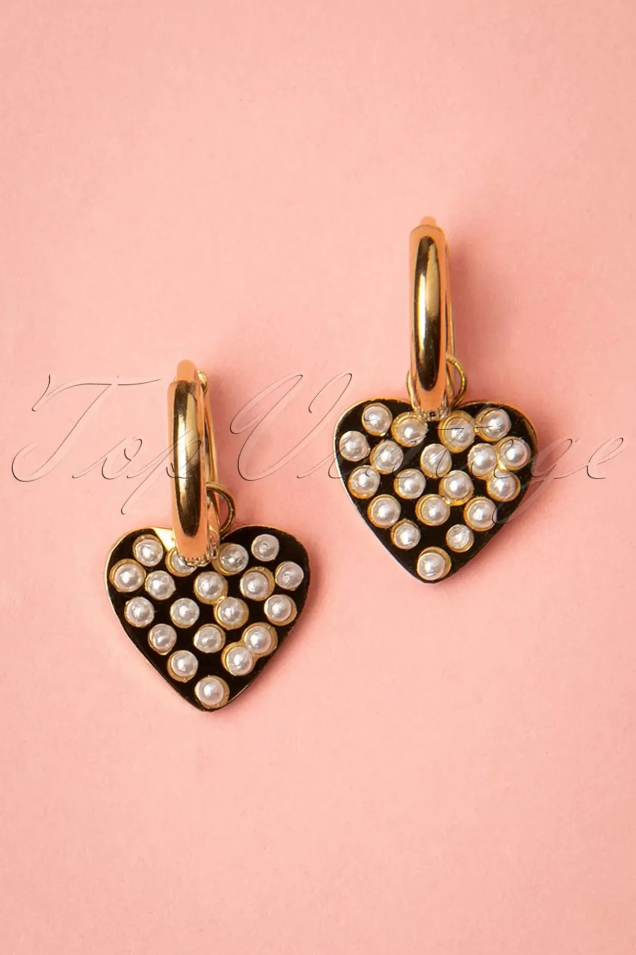 Day&Eve by Go Dutch Label Love Pearl Oorbellen In Goud>Vrouwen Sieraden