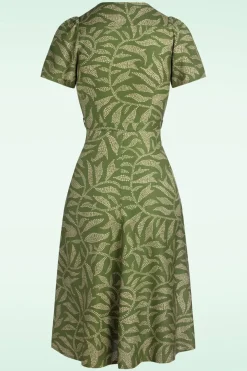 Very Cherry Magnolia Celebes Jurk In Groen>Vrouwen Swing Jurken