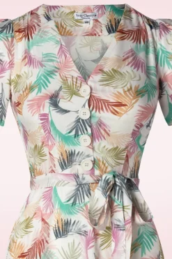 Very Cherry Magnolia Gatsby Pastel Bloemen Jurk In Wit><noscript><img width=