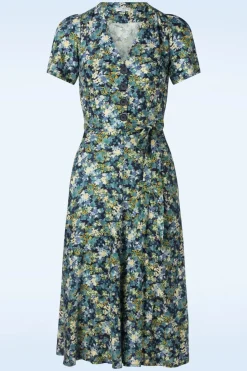 Very Cherry Magnolia My Fair Lady Jurk In Blauw>Vrouwen Swing Jurken