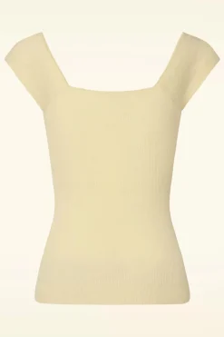 King Louie Marie Club Top In Creme><noscript><img width=