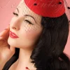 Banned Retro Marilyn Fascinator In Rood>Vrouwen Haaraccessoires