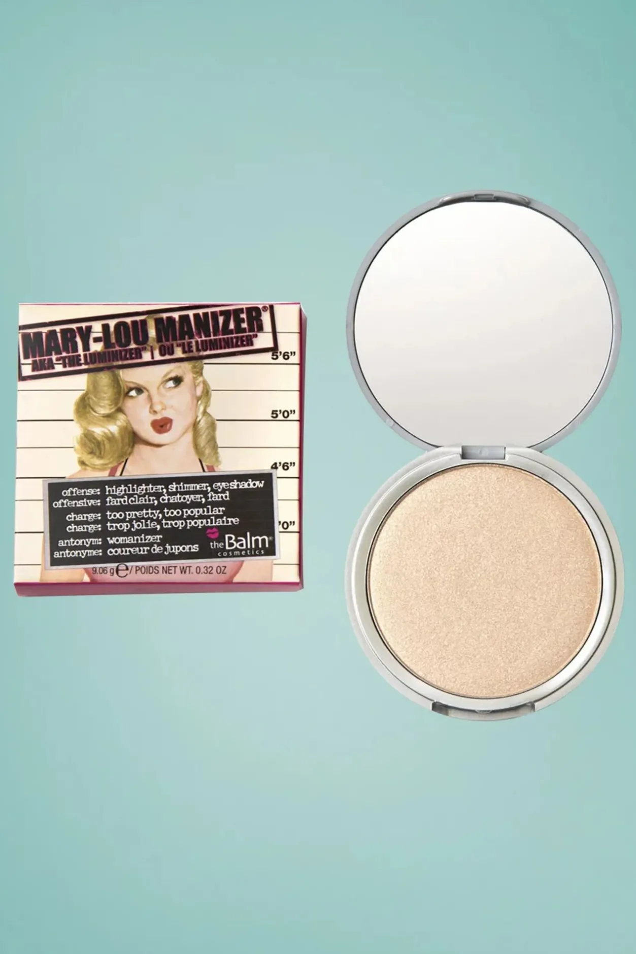 The Balm Mary-Lou Manizer Highlighter En Shadow In Champagne>Vrouwen Make-Up