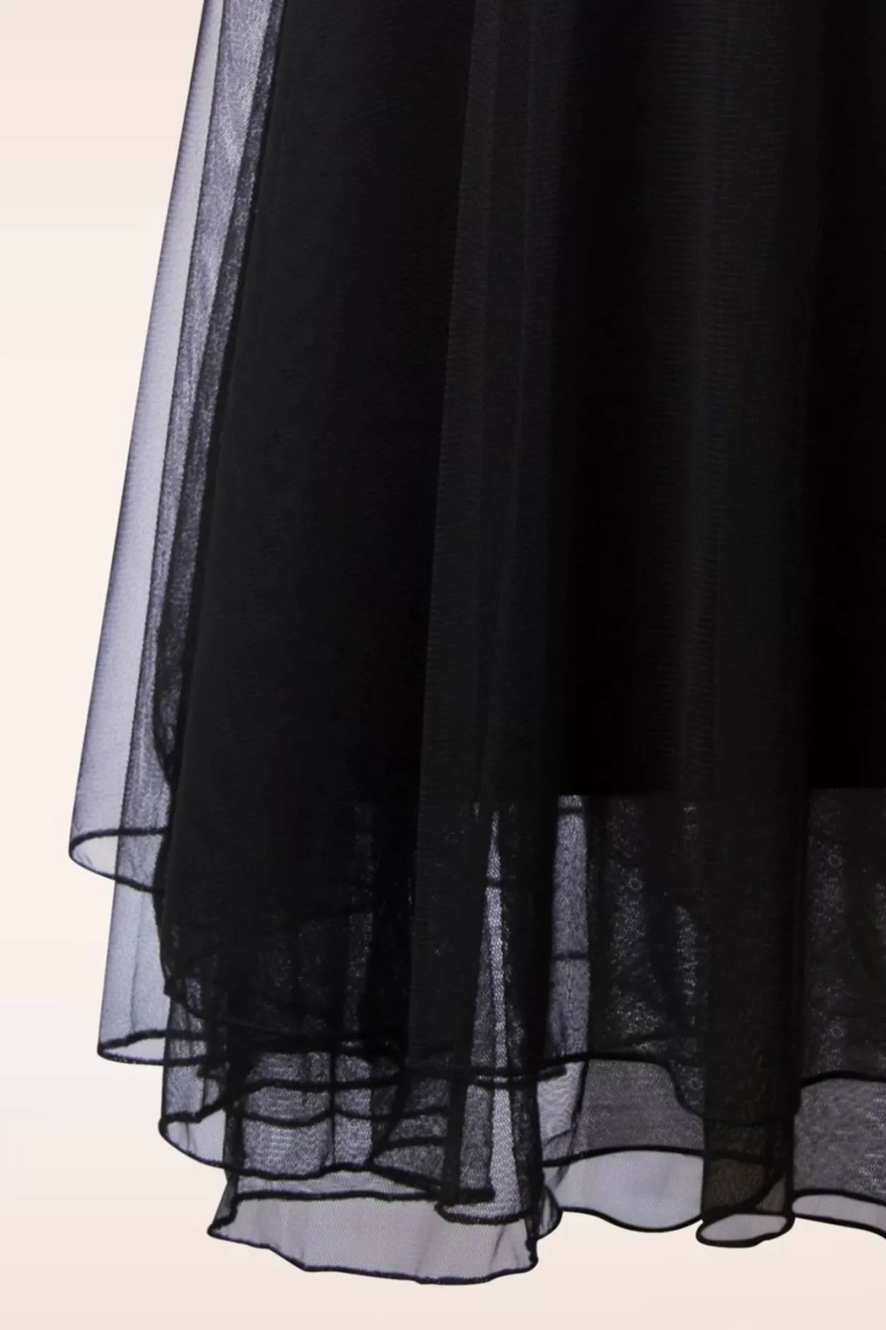 LaLamour Mendy Mesh Gelaagde Rok In Zwart>Vrouwen Rokken