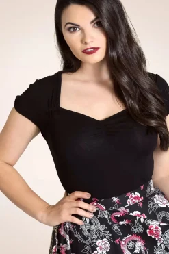 Bunny Mia Top In Zwart>Vrouwen Tops