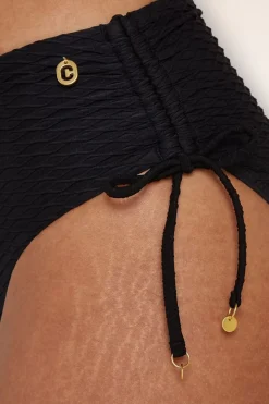 TC Beach Mid Waist Bikinibroekje In Zwart Snake><noscript><img width=