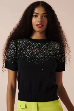 Minueto Mina Sweater In Zwart>Vrouwen Truitjes