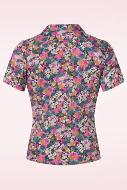 Very Cherry Montmartre Botanica Rose Blouse In Multi>Vrouwen Blouses