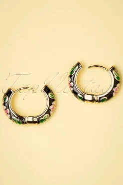 Day&Eve by Go Dutch Label My Flower Oorbellen In Zwart><noscript><img width=