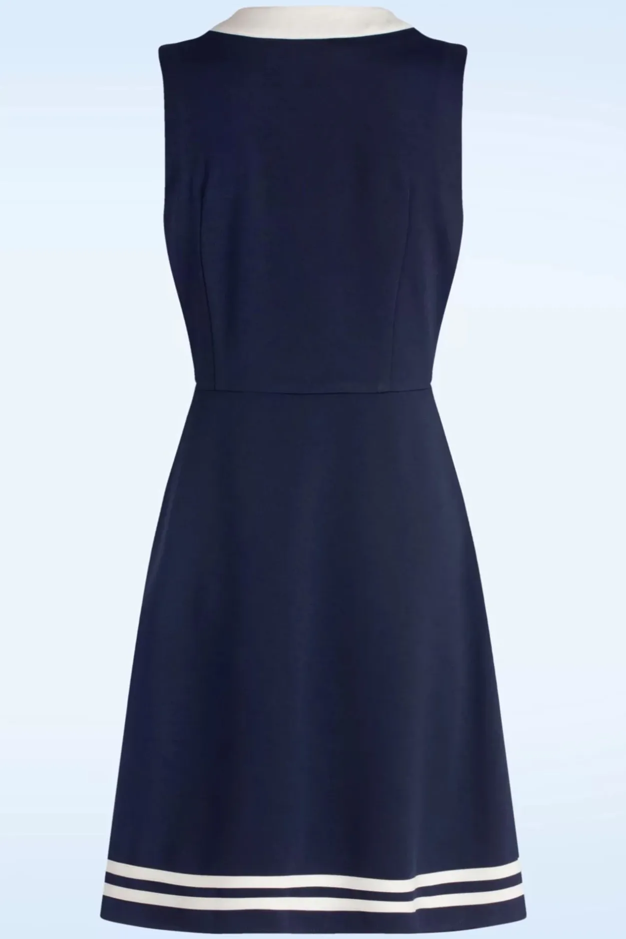 Vixen Nautical Sleeveless Bow Jurk In Marineblauw>Vrouwen Plus Size Jurken