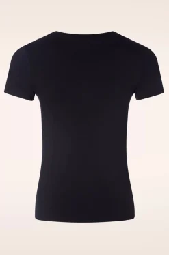 Queen Kerosin No Gin No Life T-Shirt In Zwart>Vrouwen T-Shirts