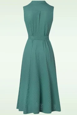 King Louie Nova Jurk Manelli Jacquard In Smoke Groen><noscript><img width=