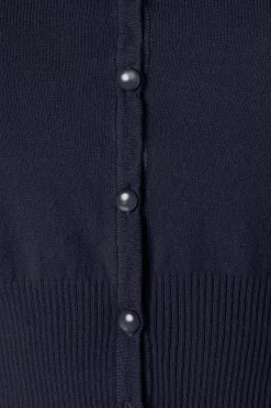 Mak Sweater Nyla Cropped Vest In Marineblauw><noscript><img width=