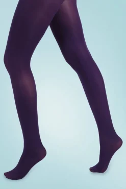 Pamela Mann Ondoorzichtige Panty In Paars>Vrouwen Panty's