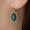 Lovely Peacock Pine Stone Drop Oorbellen In Groen>Vrouwen Sieraden