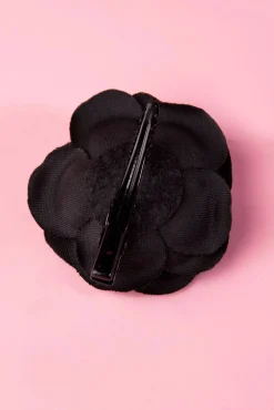 ZaZoo Pin-Up Paar Zwarte Bloem Haarclips><noscript><img width=