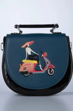 Banned Retro Portofino Handtas In Zwart En Blauw>Vrouwen Tassen