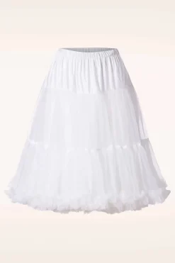 Banned Retro Queen Size Lola Lifeforms Petticoat In Wit>Vrouwen Petticoats