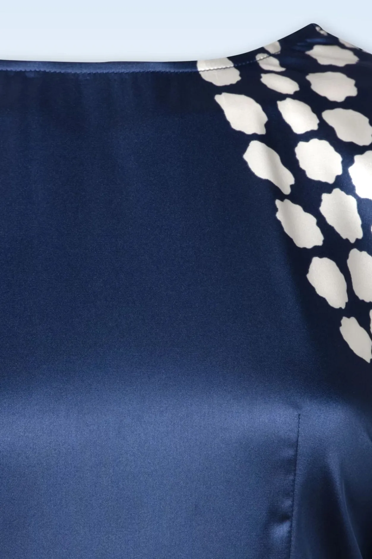 Traffic People Rene Jurk In Blauw En Creme>Vrouwen Maxi Jurken