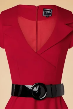 Glamour Bunny Business Babe Rita Marlow Jurk In Lippenstiftrood><noscript><img width=